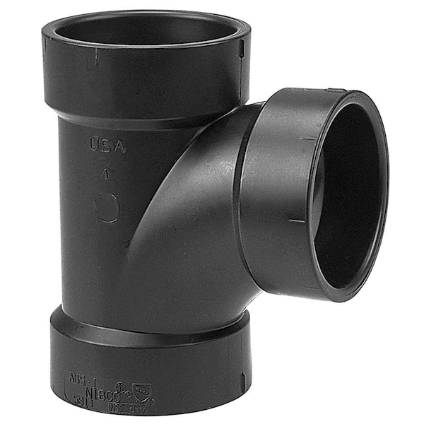 Thrifco Plumbing 2 Inch X1-1/2 Inch X 1-1/2 Inch ABS Sanitary Reducing Tee 6792128 - main